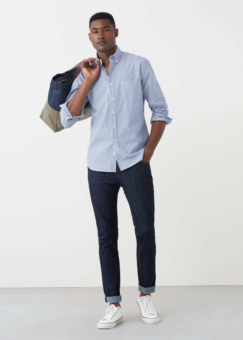 MrVintage pl Jak nosic koszule w prazek 18 Mango