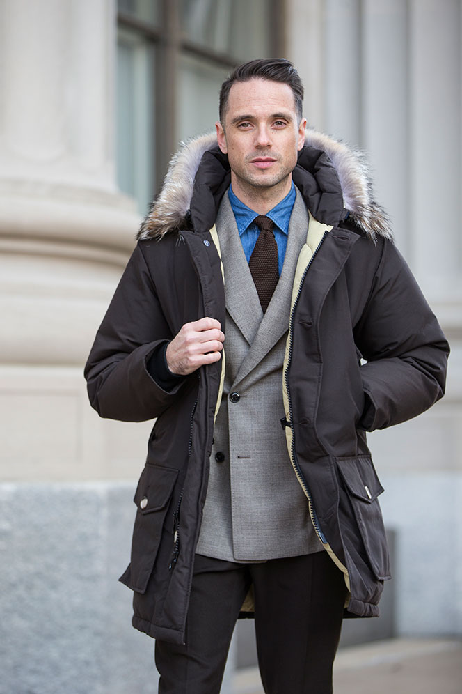 Parka i garnitur